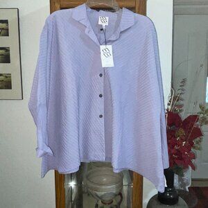 NWT Lavender Blouse MSQUARE by NEETU MALIK sz 1 / M L